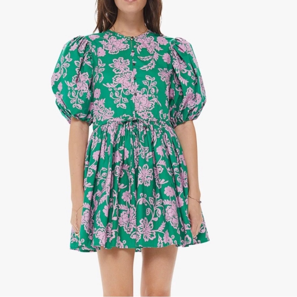 Xirena Aurie Cotton Puff Sleeve Mini Dress